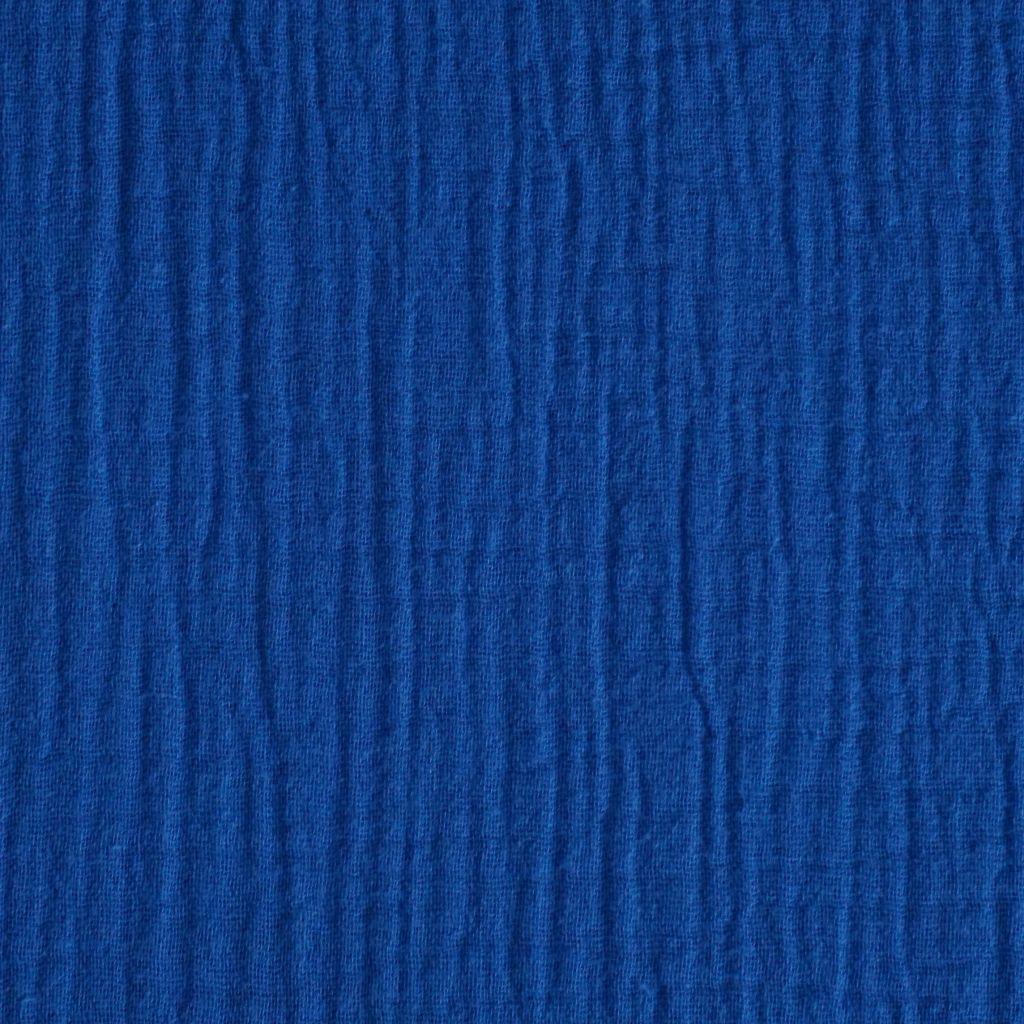 Musselin Double Gauze uni capriblau